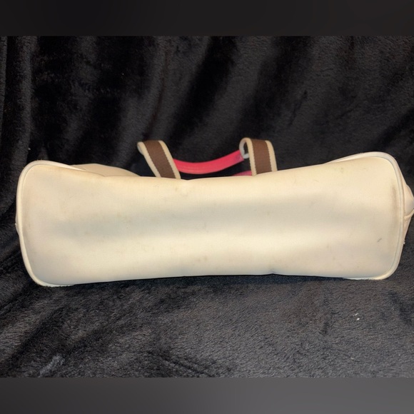 Coach L2K-5078 Canvas Top Handle Bag White & Pink - Picture 9 of 12